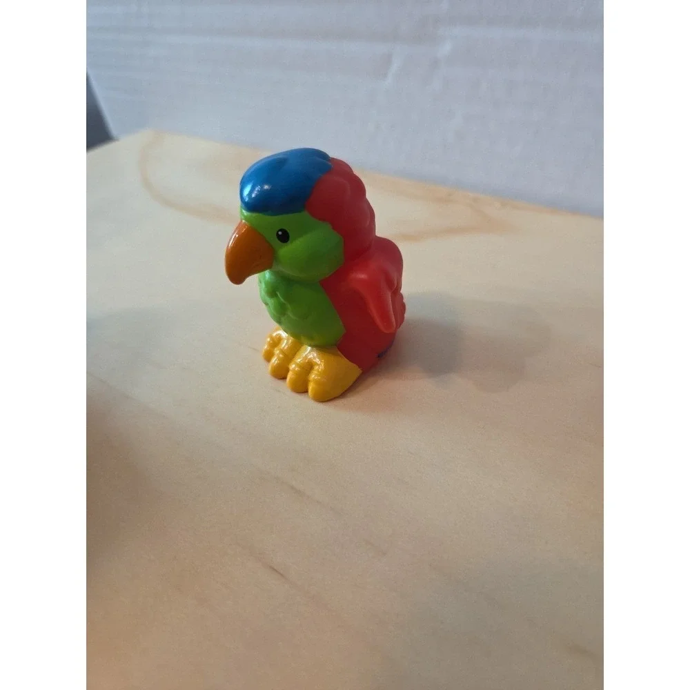 Fisher Price Little People Parrot Bird Red Green‎ Pirate Ship Noahs Ark Zoo